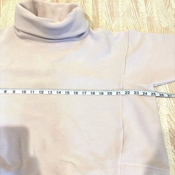 Varley Pale Blush Pink Colina Cowl Neck Sweatshirt Size XS - Picture 8 of 9